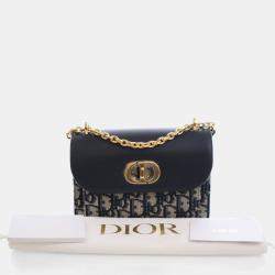 Pre Owned حقيبة كريستيان ديور ميني أوبليك ميس ماددي فلاب