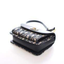 Pre Owned حقيبة كريستيان ديور ميني أوبليك ميس ماددي فلاب