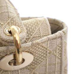 مملوكة مسبقًا حقيبة كريستيان ديور دي-لايت متوسطة مطرزة