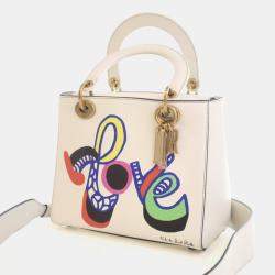 مملوكة مسبقًا Dior Medium Niki De Saint Phalle Love Calfskin Lady Dior