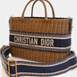 Pre Owned حقيبة ديور سلة خوص