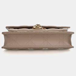 Pre Owned Dior Lambskin Daily Pouch With Chain