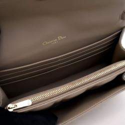 Pre Owned Dior Lambskin Daily Pouch With Chain