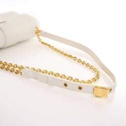 Pre Owned Dior White Calfskin 30 Montaigne East-West Bag