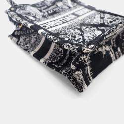 Pre Owned Dior Mini Canvas Vertical Tote