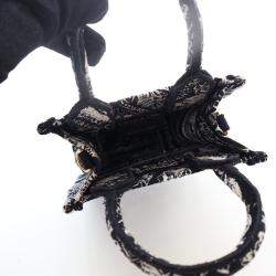 Pre Owned Dior Mini Canvas Vertical Tote