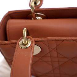 Pre Owned حقيبة ديور ليدي صغيرة لامب سكين مايبكديور