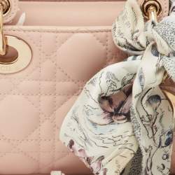 Pre Owned حقيبة يد ديور دي جوي جلد كاناج وردي صغير