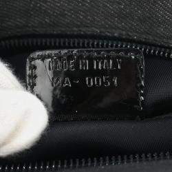 Pre Owned Christian Dior Malice Cannage Black Denim Lambskin Leather Top Handle Bag