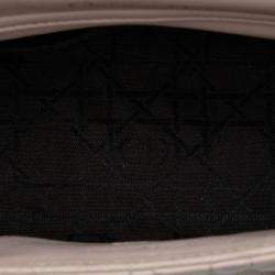 مملوكة مسبقًا حقيبة سلسلة مزدوجة ديور ليدي كاناج جلد حمل زهري