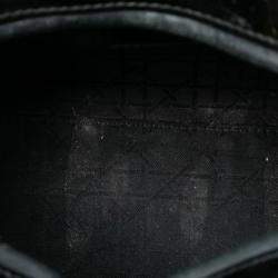 Pre Owned Dior Black Medium Patent Cannage Lady Dior