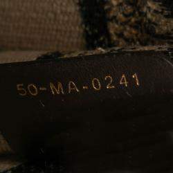 مملوكة مسبقًا Dior Brown Mizza Mini Embroidered Canvas Leopard Book Tote