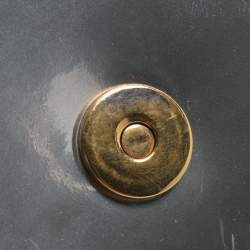 مملوكة مسبقًا Dior Diorama Silver Studded Leather Vertical Chain Clutch