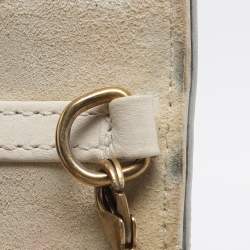 مملوكة مسبقًا Dior Diorama Silver Studded Leather Vertical Chain Clutch