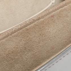 مملوكة مسبقًا Dior Diorama Silver Studded Leather Vertical Chain Clutch