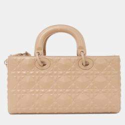 Pre Owned حقيبة ديور لايدي دي جوي متوسطة الحجم كريستيان ديور