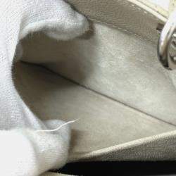 Pre Owned Christian Dior Dior Lady Cannage 2Way Shoulder Bag Handbag Leather Beige