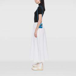 Pre Owned Dior Blue Micro Lambskin Cannage Lady Dior