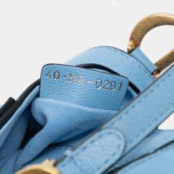 مملوكة مسبقًا Dior Blue Micro Goatskin Saddle Bag