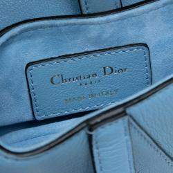 مملوكة مسبقًا Dior Blue Micro Goatskin Saddle Bag