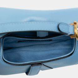 مملوكة مسبقًا Dior Blue Micro Goatskin Saddle Bag