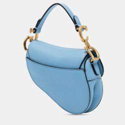 مملوكة مسبقًا Dior Blue Micro Goatskin Saddle Bag