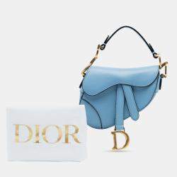 مملوكة مسبقًا Dior Blue Micro Goatskin Saddle Bag