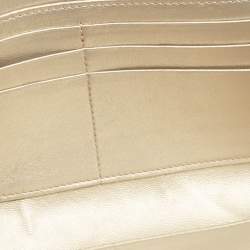 مملوكة مسبقًا Dior Diorama Gold Leather Wallet On Chain