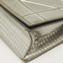 Pre Owned حقيبة كتف ديور ديوراما متوسطة جلد رمادي