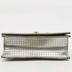 Pre Owned حقيبة كتف ديور ديوراما متوسطة جلد رمادي