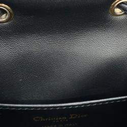 �مملوكة مسبقًا حقيبة ظهر ديور كارور كبير بحياكة واسعة من جلد الضأن سوداء