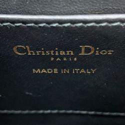 مملوكة مسبقًا حقيبة ظهر ديور كارور كبير بحياكة واسعة من جلد الضأن سوداء