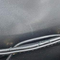 مملوكة مسبقًا حقيبة ظهر ديور كارور كبير بحياكة واسعة من جلد الضأن سوداء