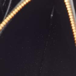 مملوكة مسبقًا حقيبة يد ديور سانت أونوريه متوسطة جلد كاناج أسود