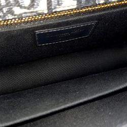 Pre Owned حقيبة ديور 30 مونتاين قماش أوبليك أزرق بيج