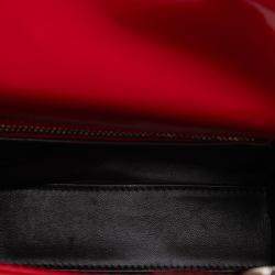 مملوكة مسبقًا حقيبة ديور "ليدي ديور" صغيرة لامعة حمراء