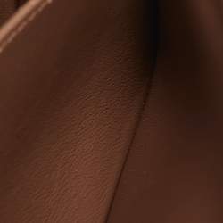 Pre Owned Dior Caro Small Brown Cannage Leather Shoulder Bag