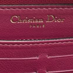 مملوكة مسبقًا Dior Diorissimo Voyageur Black Leather Zip Around Wallet