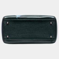 مم لوكة مسبقًا Dior Green Medium Deerskin Floral Print Lady Dior