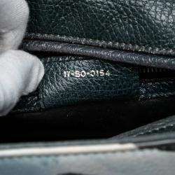 مملوكة مسبقًا Dior Green Medium Deerskin Floral Print Lady Dior