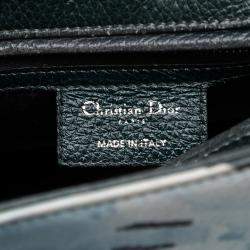 مملوكة مسبقًا Dior Green Medium Deerskin Floral Print Lady Dior