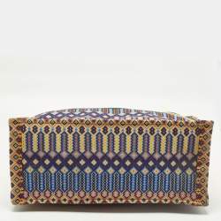 مملوكة مسبقًا Dior Book Large Multicolor Embroidered Canvas Tote