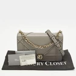 Pre Owned حقيبة كتف ديور ديوراما جلد وردي فاتح متوسطة