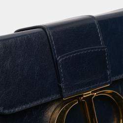 مملوكة مسبقًا حقيبة بوكس ديور مونتين ٣٠ جلد أزرق