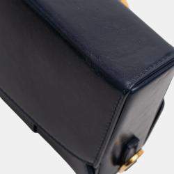 مملوكة مسبقًا حقيبة بوكس ديور مونتين ٣٠ جلد أزرق