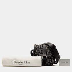 مملوكة مسبقًا Dior Black Diorissimo Trotter Canvas Crossbody