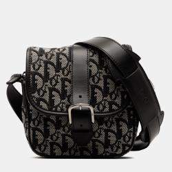 مملوكة مسبقًا Dior Black Diorissimo Trotter Canvas Crossbody