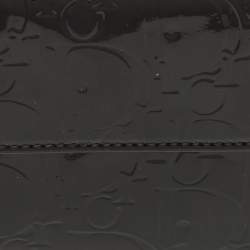 مملوكة مسبقًا محفظة ديور جلد براءة اختراع منقوشة سوداء فرنسية