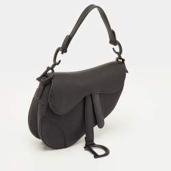 مملوكة مسبقًا Dior Saddle Mini Ultra-Matte Black Leather Bag