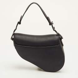 مملوكة مسبقًا Dior Saddle Mini Ultra-Matte Black Leather Bag